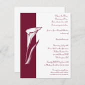 Einladung von Calla Lily (Vorne/Hinten)