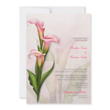 Einladung von Calla Lily Pink