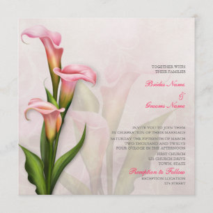 Einladung von Calla Lily Pink