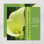 Einladung von Calla Lily zum Hochzeitstag (Vorne/Hinten)