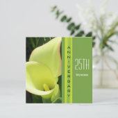 Einladung von Calla Lily zum Hochzeitstag (Stehend Vorderseite)