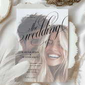 Einladung von Calligraphy Foto Hochzeit