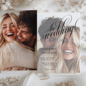 Einladung von Calligraphy Foto Hochzeit