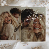 Einladung von Calligraphy Foto Hochzeit