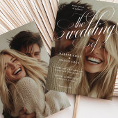 Einladung von Calligraphy Foto Hochzeit