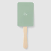 Einladung von Cameo Green Fächer (Rückseite)