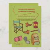 Einladung von Camping (Vorne/Hinten)