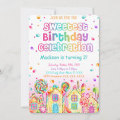 Einladung von Candy Birthday (Vorderseite)