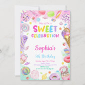 Einladung von Candy Birthday (Vorderseite)