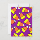 Einladung von Candy Corn (Rückseite)