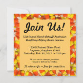 Einladung von Candy Corn (Vorderseite)