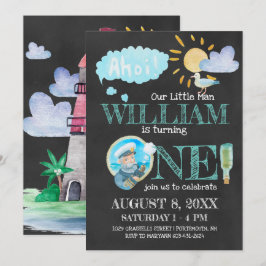 Einladung von Captain First Birthday Party