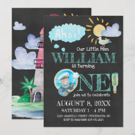 Einladung von Captain First Birthday Party