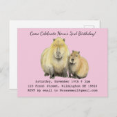 Einladung von Capybara (Vorne/Hinten)