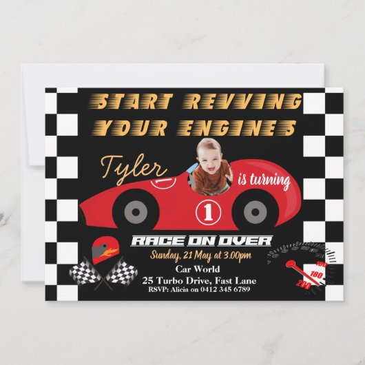 Einladung von Car 1 Birthday Boys (Vorderseite)