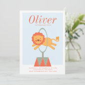 EINLADUNG VON CARNIVAL CIRCUS KINDERGEBURTSTAG (Stehend Vorderseite)