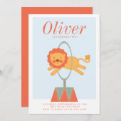 EINLADUNG VON CARNIVAL CIRCUS KINDERGEBURTSTAG (Vorne/Hinten)