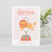 EINLADUNG VON CARNIVAL CIRCUS KINDERGEBURTSTAG (Stehend Vorderseite)