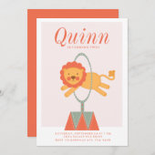 EINLADUNG VON CARNIVAL CIRCUS KINDERGEBURTSTAG (Vorne/Hinten)