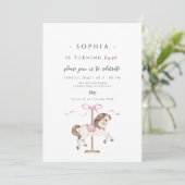 Einladung von Carousel Birthday (Stehend Vorderseite)