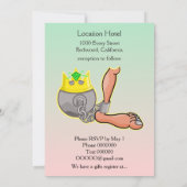 Einladung von Cartoon Ball and Chain Wedding (Rückseite)