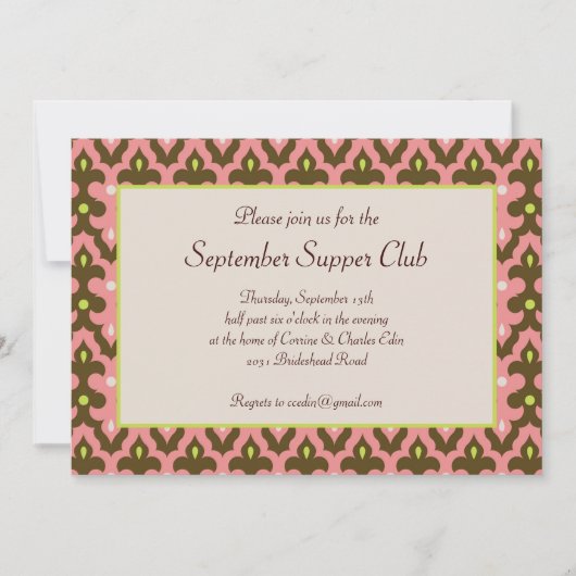 Einladung von Casbah (Vorderseite)