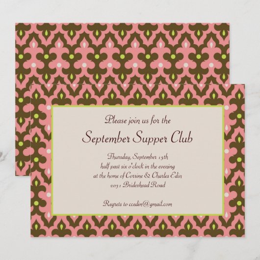 Einladung von Casbah (Vorne/Hinten)