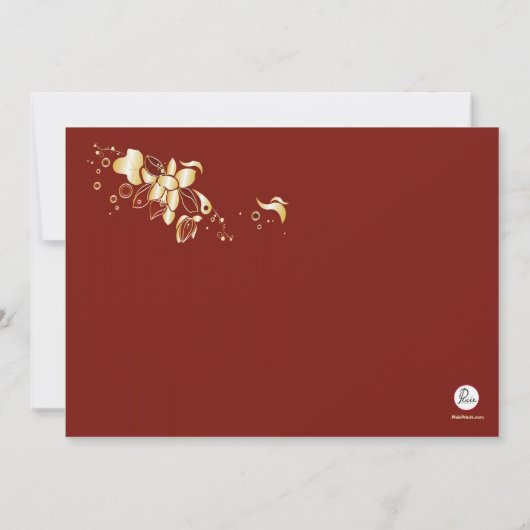 Einladung von Cascading Orchids (Rückseite)