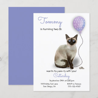 Einladung von Cat Birthday Party
