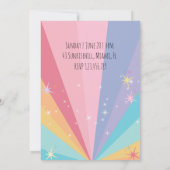 Einladung von Caticorn Meow Gical Birthday (Rückseite)