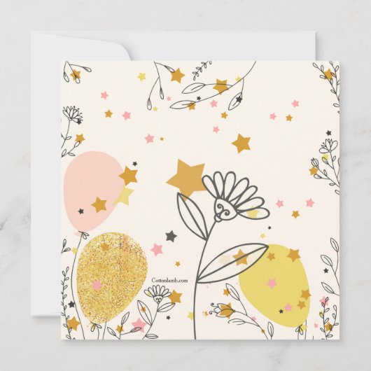 Einladung von Celebration Balloons (Rückseite)