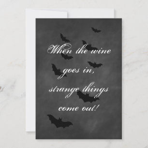 Einladung von Chalkboard-Halloween-Partys