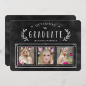 Einladung von Chalked Kareth Abschluss (Vorne/Hinten)