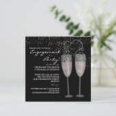 Einladung von Champagne & Bubbles (Stehend Vorderseite)