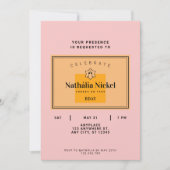 Einladung von Champagner Toast (Vorderseite)