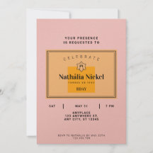 Einladung von Champagner Toast