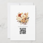 Einladung von Champagner und Elfenbeinblumen (Rückseite)