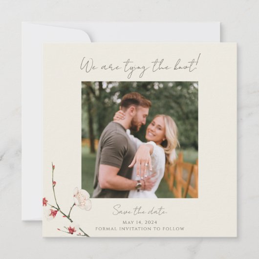 Einladung von Cherry Blossom Branches (Vorderseite)