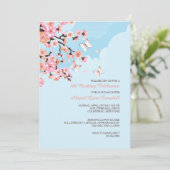 Einladung von Cherry Blossoms (Stehend Vorderseite)