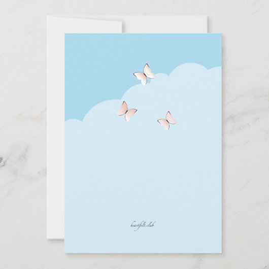 Einladung von Cherry Blossoms (Rückseite)