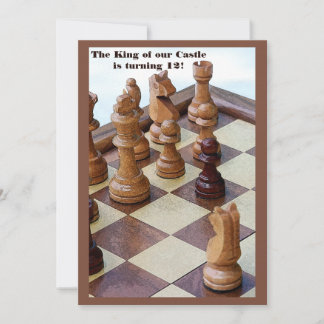 Einladung von Chessmen Geburtstagsparty