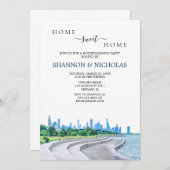 Einladung von Chicago Skyline Housewarming (Vorne/Hinten)
