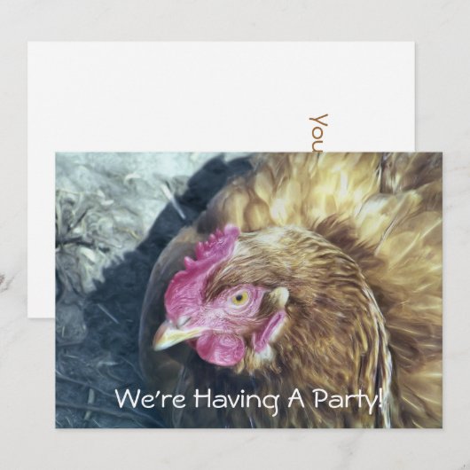 EINLADUNG VON CHICKEN (Vorne/Hinten)