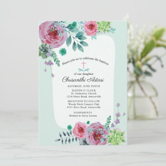 Einladung von Chrisanthi (Stehend Vorderseite)