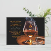 Einladung von Cigar und Brandy (Stehend Vorderseite)