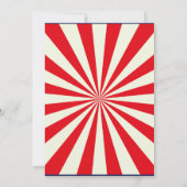 Einladung von Circus Birthday (Rückseite)