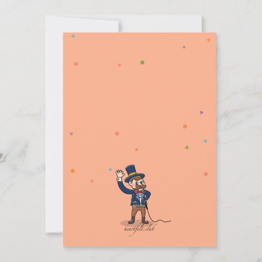 Einladung von Circus Characters (Rückseite)