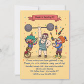 Einladung von Circus Entertainern (Vorderseite)