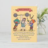 Einladung von Circus Entertainern (Stehend Vorderseite)