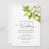 Einladung von Citrus Floral (Vorderseite)